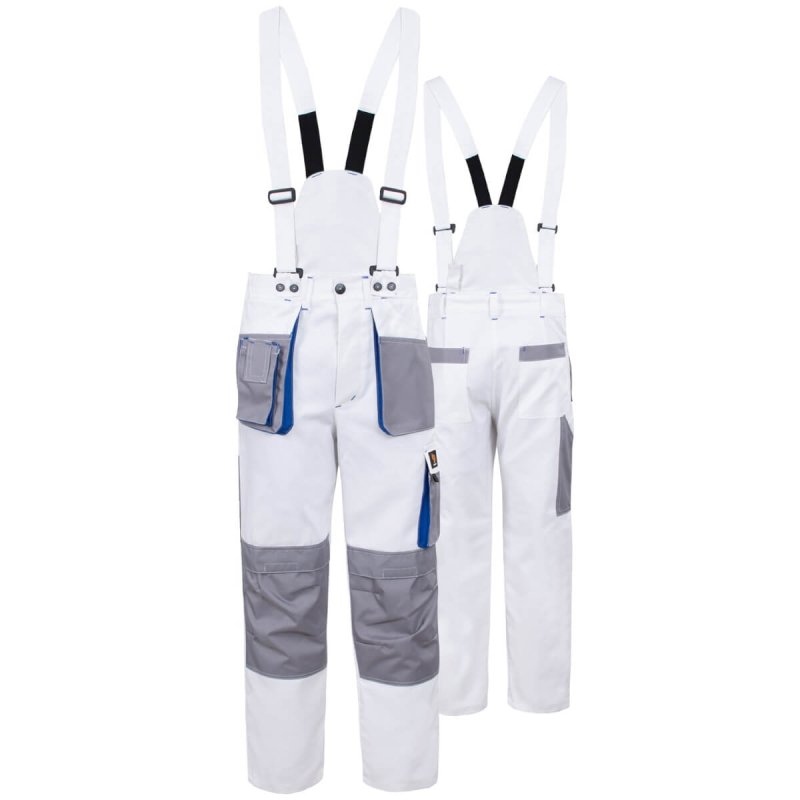 SPODNIE DO PASA PROMAN DUAL COTTON 250 BIAŁE