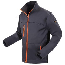 Szara kurtka robocza softshell oddychająca
