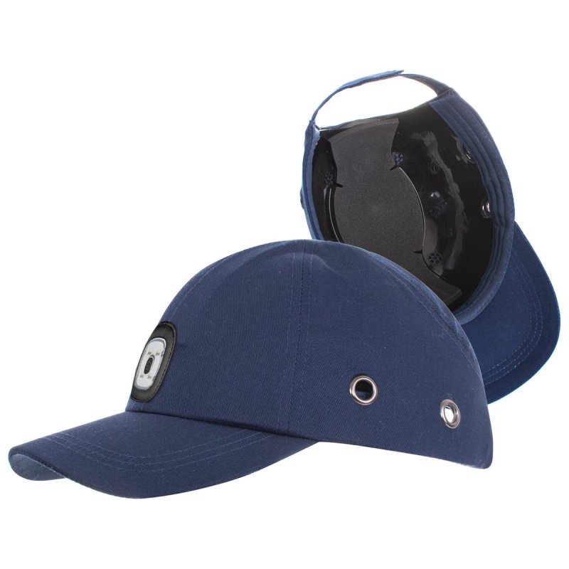 CZAPKA OCHRONNA BUMPCAP LED GRANATOWA