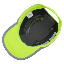CZAPKA OCHRONNA BUMPCAP Z SIATKĄ ŻÓŁTA HV