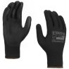 RĘKAWICE OCHRONNE POWLEKANE PU X-TOUCH BLACK ROZM.6